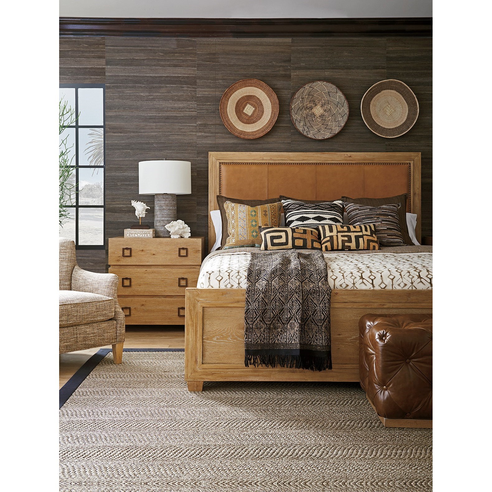 Tommy Bahama Home Los Altos 566144C Antilles King Size Bed with Rustic